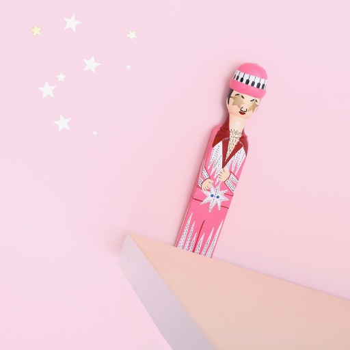 Image of Wedgie | Door Stopper (Elty - Pink Outfit) Wood