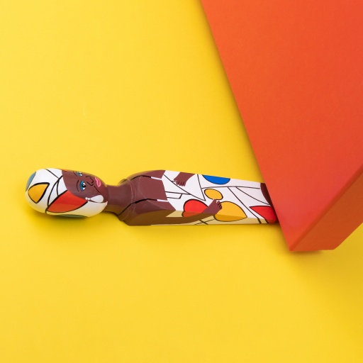 Image of Wedgie Door Stopper (Neena) Wood