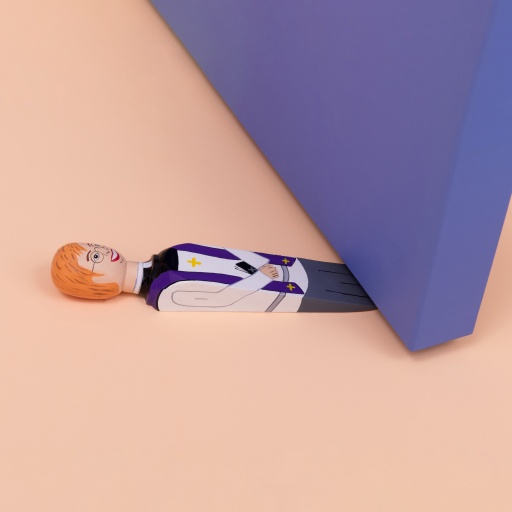 Image of Wedgie Door Stopper (John) Wood