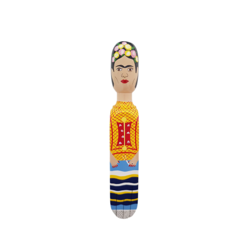 Image of Wedgie Door Stopper (Freeda - Floral Crown Outfit) Wood