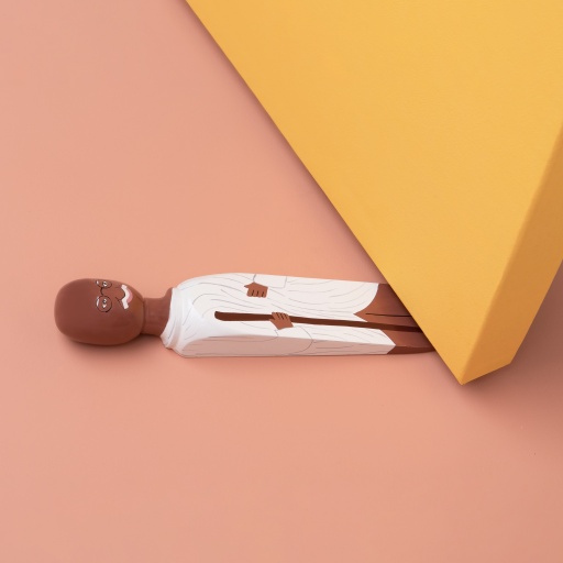 Image of Wedgie Door Stopper (Mahat) Wood