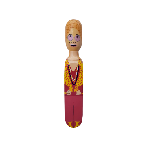 Image of Wedgie Door Stopper (Janis) Wood