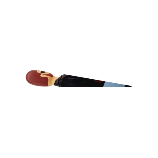Image of Wedgie Door Stopper (Georg - Leather Jacket Outfit) Wood