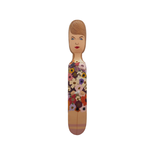 Image of Wedgie Door Stopper (Swifty - Floral Outfit) Wood