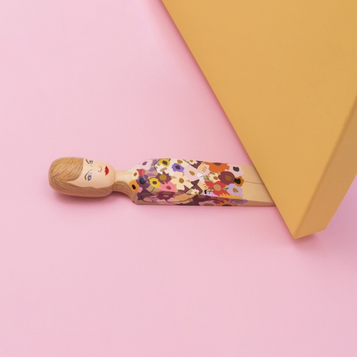 Image of Wedgie Door Stopper (Swifty - Floral Outfit) Wood