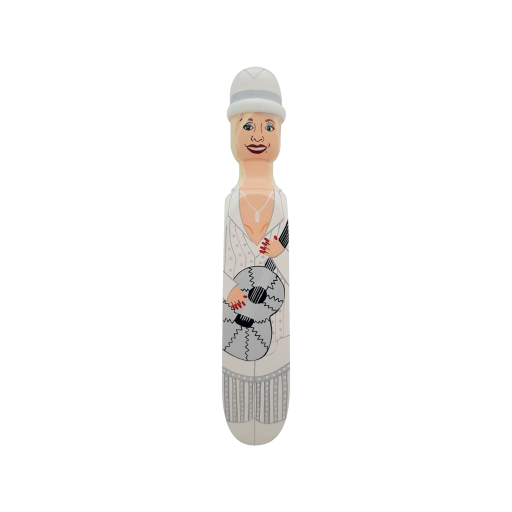 Image of Wedgie Door Stopper (Doll - White Outfit) Wood