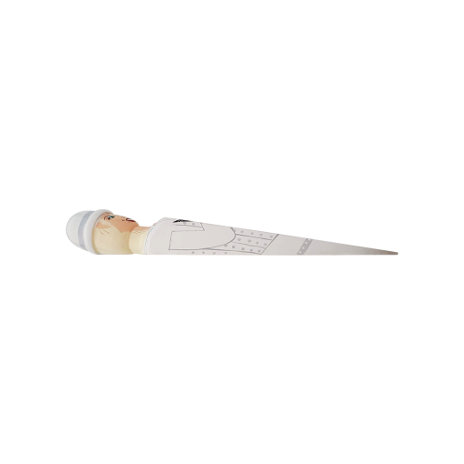 Image of Wedgie Door Stopper (Doll - White Outfit) Wood