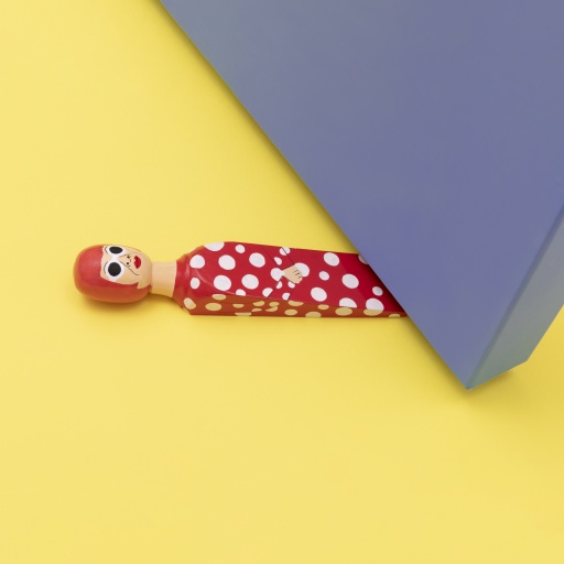 Image of Wedgie | Door Stopper (Yayoy - Red Polka Outfit) Wood