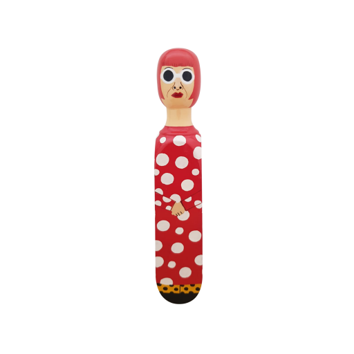 Image of Wedgie Door Stopper (Yayoy - Red Polka Outfit) Wood