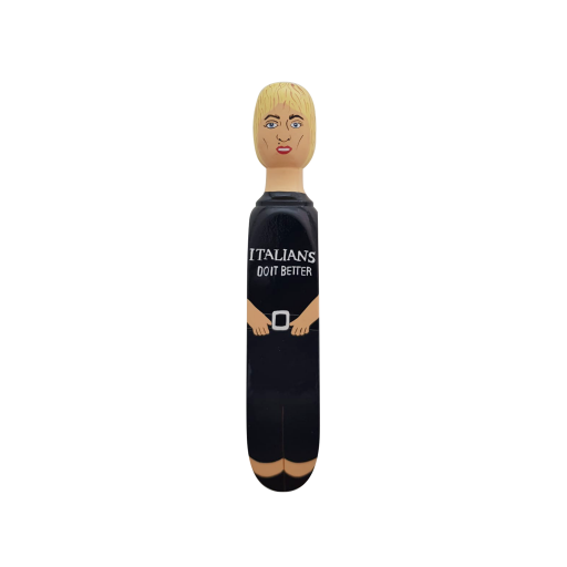 Image of Wedgie Door Stopper (Madge - Italians Outfit) Wood