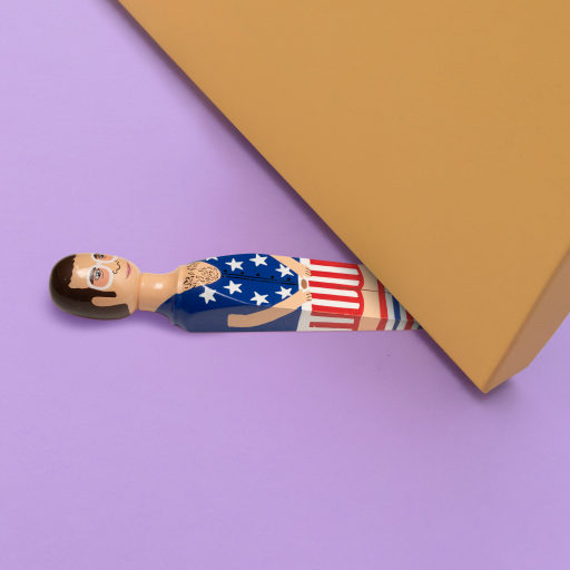 Image of Wedgie | Door Stopper (Elty - Stars & Stripes Outfit) Wood